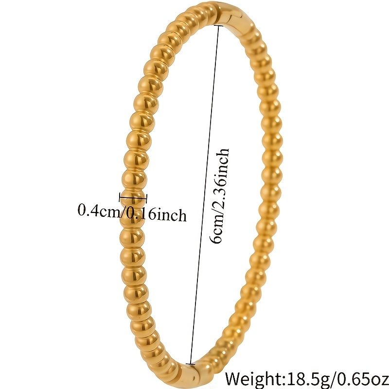 3pc Minimalist Heart-Shaped Stainless Steel Bangles, Gift for Lovers